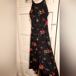 Romper, black Floral